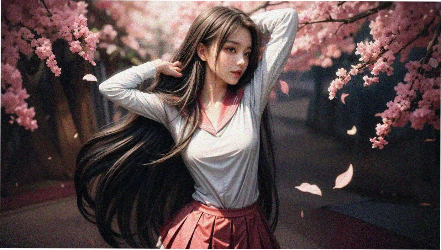 女同电影《橙花与雨季》主视觉海报